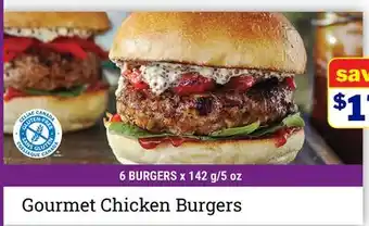 M & M Food Market Gourmet Chicken Burgers offer