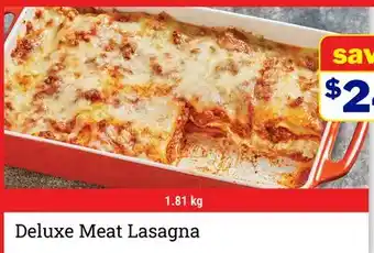 M & M Food Market Deluxe Meat Lasagna offer