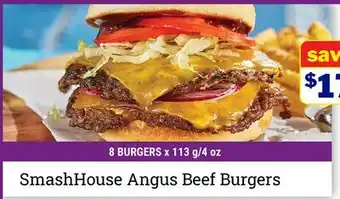 M & M Food Market SmashHouse Angus Beef Burgers offer