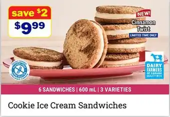 M & M Food Market Cookie Ice Cream Sandwiches offer
