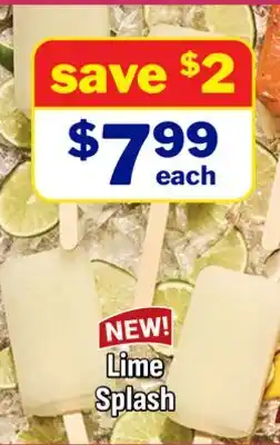 M & M Food Market Lime Splash offer