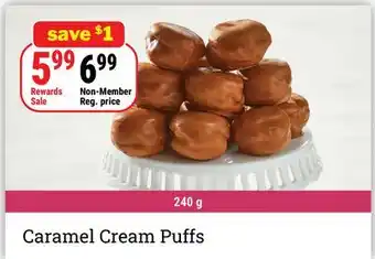 M & M Food Market Caramel Cream Puffs offer