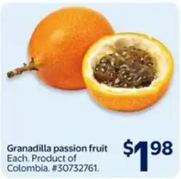 Walmart Granadilla passion fruit offer
