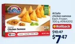 Walmart Al Safa chicken samosa offer