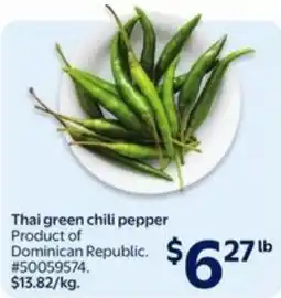 Walmart Thai green chili pepper offer