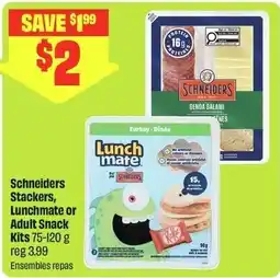 FreshCo Schneiders Stackers, Lunchmate or Adult Snack Kits offer
