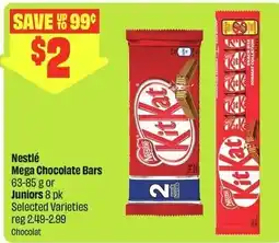 FreshCo Nestlé mega chocolate bars or juniors offer