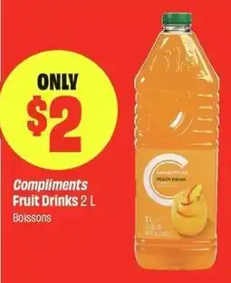 FreshCo Compliments Fruit Drinks offer