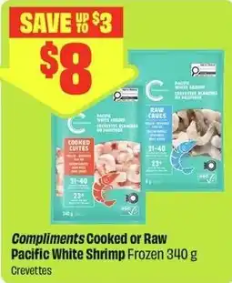 FreshCo Compliments Cooked or Raw Pacific White Shrimp Frozen offer