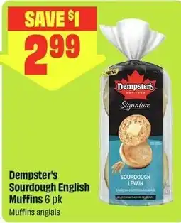FreshCo Dempster's sourdough english muffins offer