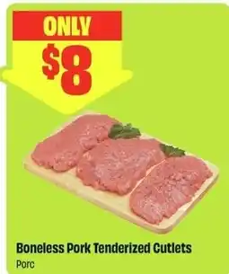 FreshCo Boneless Pork Tenderized Cutlets offer