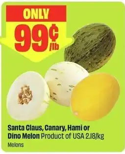FreshCo Santa Claus, Canary, Hami or Dino Melon offer