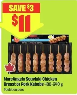 FreshCo MarcAngelo Souvlaki Chicken Breast or Pork Kabobs offer