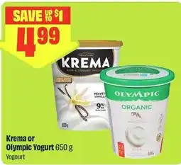 FreshCo Krema or Olympic Yogurt offer