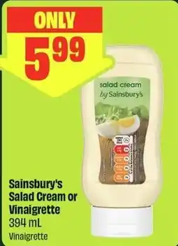 FreshCo Sainsbury's Salad Cream or Vinaigrette offer