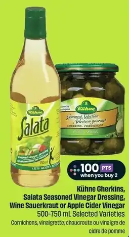 FreshCo Kühne gherkins, salat seasoned vinegar dressing, wine sauerkraut or apple cider vinegar offer