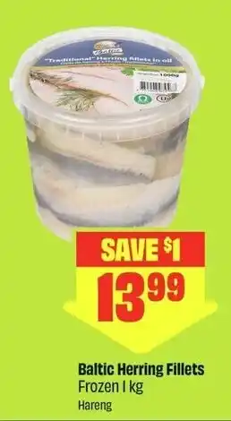 FreshCo Baltic Herring Fillets Frozen offer