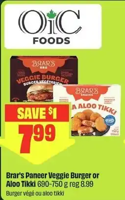 FreshCo Brar's Paneer Veggie Burger or Aloo Tikki offer