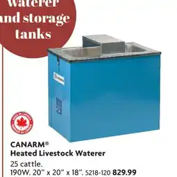 Home Hardware Heated Livestock Waterer offer