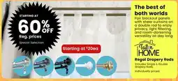 Fabricland Regal Drapery Rods offer