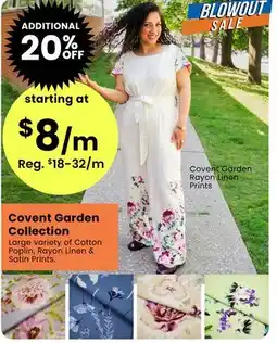 Fabricland Covent Garden Collection offer
