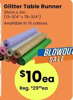 Fabricland Glitter Table Runner offer