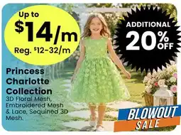 Fabricland Princess Charlotte Collection offer