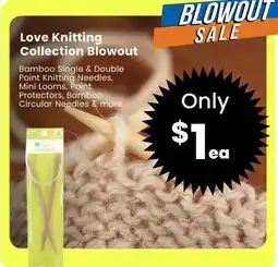 Fabricland Love Knitting Collection Blowout offer