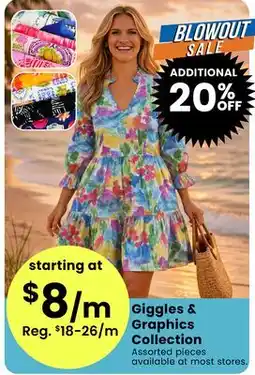 Fabricland Giggles & Graphics Collection offer