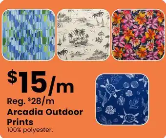 Fabricland Arcadia Outdoor Prints offer