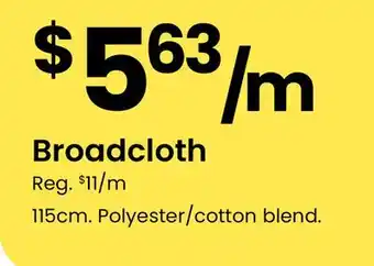 Fabricland Broadcloth offer