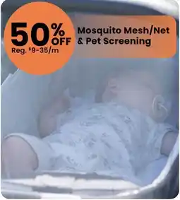 Fabricland Mosquito Mesh/Net & Pet Screening offer