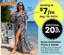 Fabricland Muse Collection Prints & Solids offer