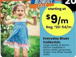 Fabricland Everyday Blues Collection offer