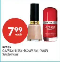 Shoppers Drug Mart REVLON CLASSIC or ULTRA HD SNAP! NAIL ENAMEL offer