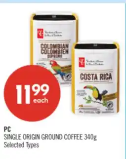 Shoppers Drug Mart PC SINGLE ORIGIN GROUND COFFEE offer