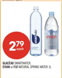 Shoppers Drug Mart GLACÉAU SMARTWATER, EVIAN or FIJI NATURAL SPRING WATER offer