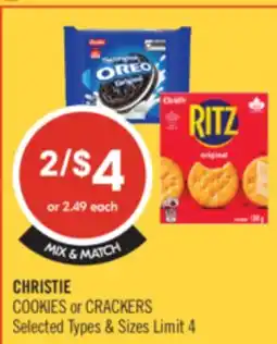 Shoppers Drug Mart CHRISTIE COOKIES or CRACKERS offer