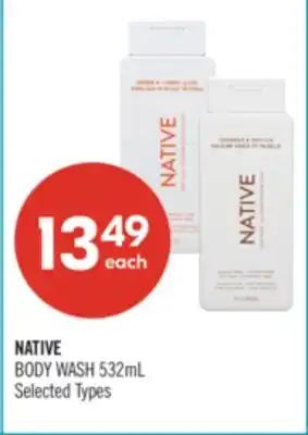 Shoppers Drug Mart NATIVE BODY WASH offer