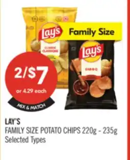 Shoppers Drug Mart LAY'S FAMILY SIZE POTATO CHIPS offer