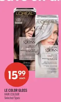 Shoppers Drug Mart LE COLOR GLOSS HAIR COLOUR offer