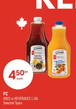 Shoppers Drug Mart PC JUICE or BEVERAGES offer