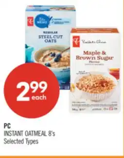 Shoppers Drug Mart PC INSTANT OATMEAL offer