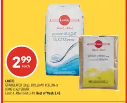 Shoppers Drug Mart LANTIC GRANULATED (2kg), BRILLIANT YELLOW or ICING (1kg) SUGAR offer