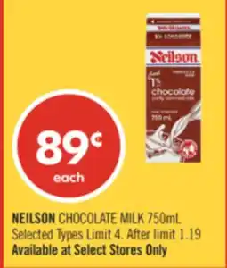 Shoppers Drug Mart NEILSON CHOCOLATE MILK offer