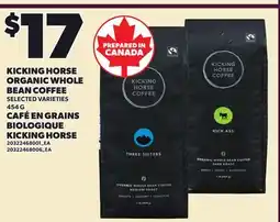 Independent City Market KICKING HORSE ORGANIC WHOLE BEAN COFFEE offer