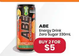 Healthy Planet ABE Energy Drink Zero Sugar offer