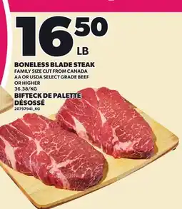 Independent City Market BONELESS BLADE STEAK offer