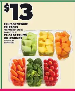 Independent City Market FRUIT OR VEGGIE FRUIT OR VEGGIE TRI PACKS, 706 G-1.02 KG offer