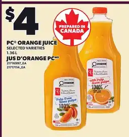 Independent City Market PC ORANGE JUICE offer